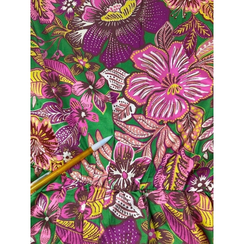 Flying Tomato Pink Floral Maxi Dress Womens Size Large Boho V-Neck Floral READ - Picture 7 of 11